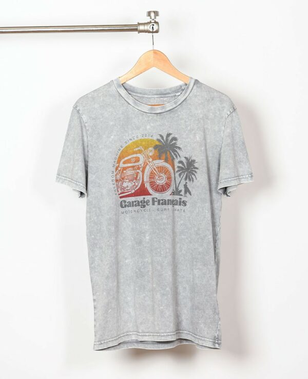 Tee-shirt-california-run-gris Garage Francais