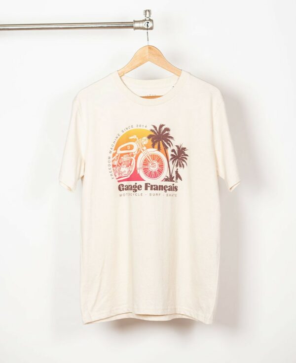 Tee-shirt-california-run-naturel Garage Francais